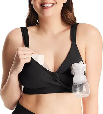 Momcozy Lycra Pumping Bra for Comfortable Hands-Free Nursing