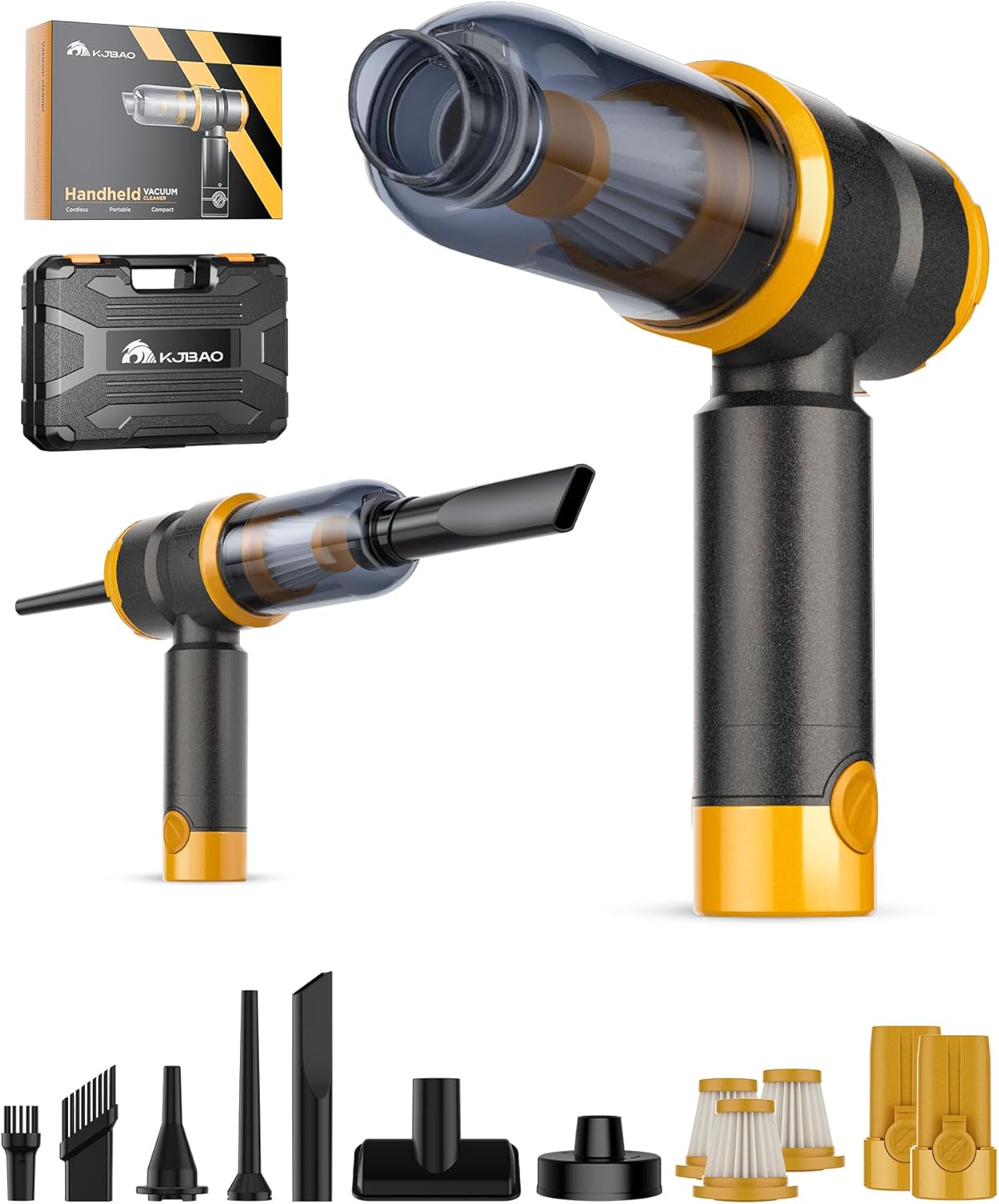 Powerful 4-in-1 Cordless Car Vacuum - 15000PA Suction