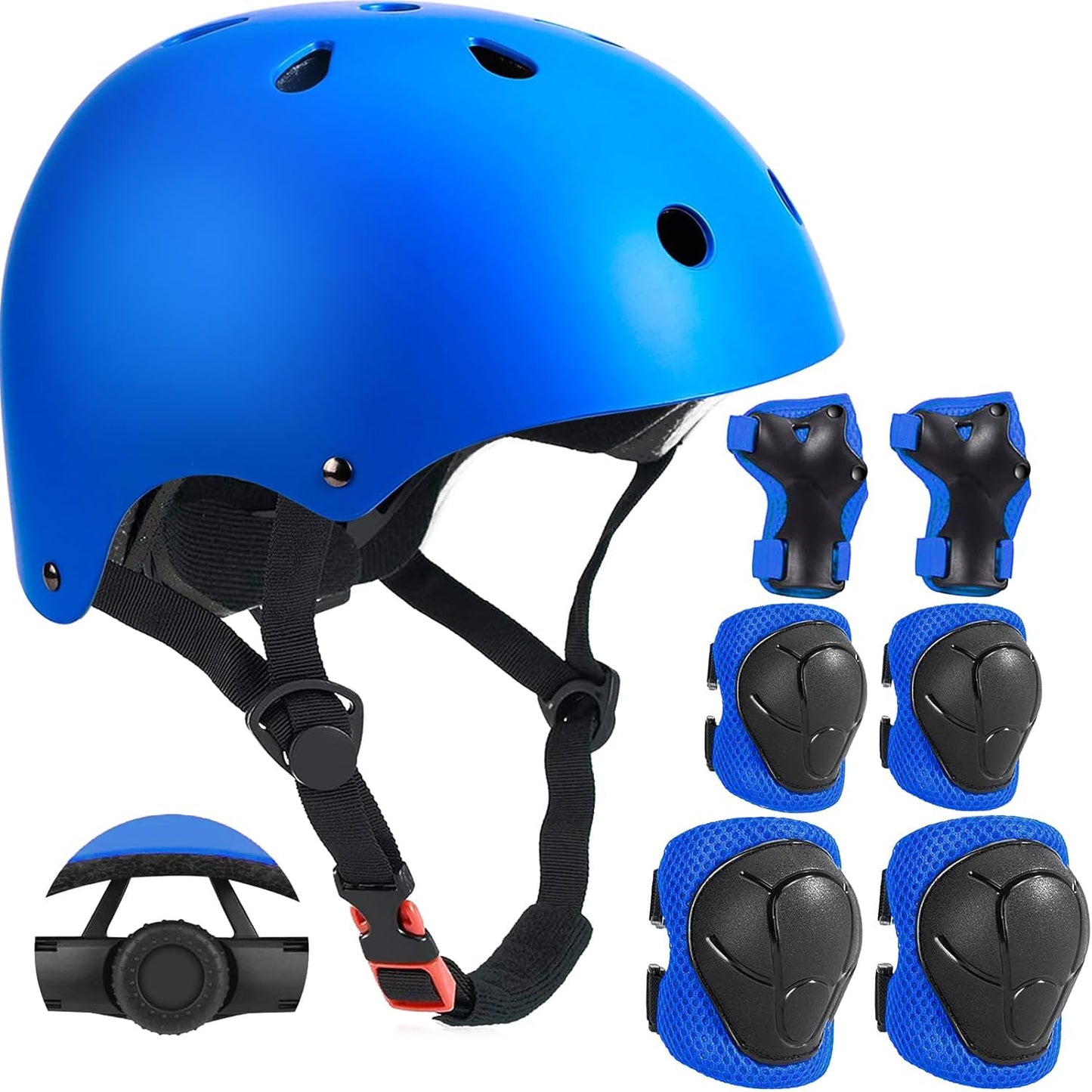 Ultimate Safety Set for Kids - Adjustable Helmet & Protective Gear - Ages 3-14 - Skate, Bike, Skateboard