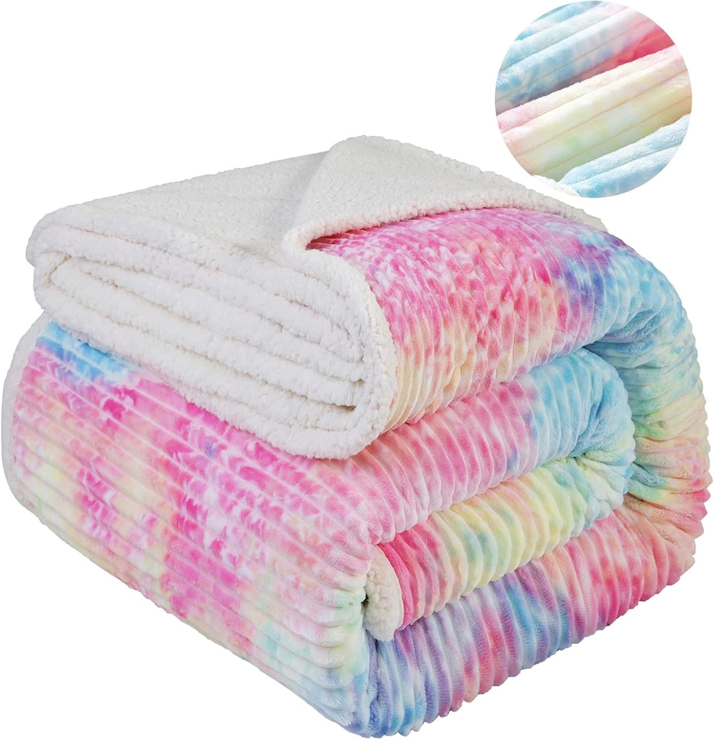 LBRO2M Sherpa Fleece Bed Blanket King Size for Cozy Comfort