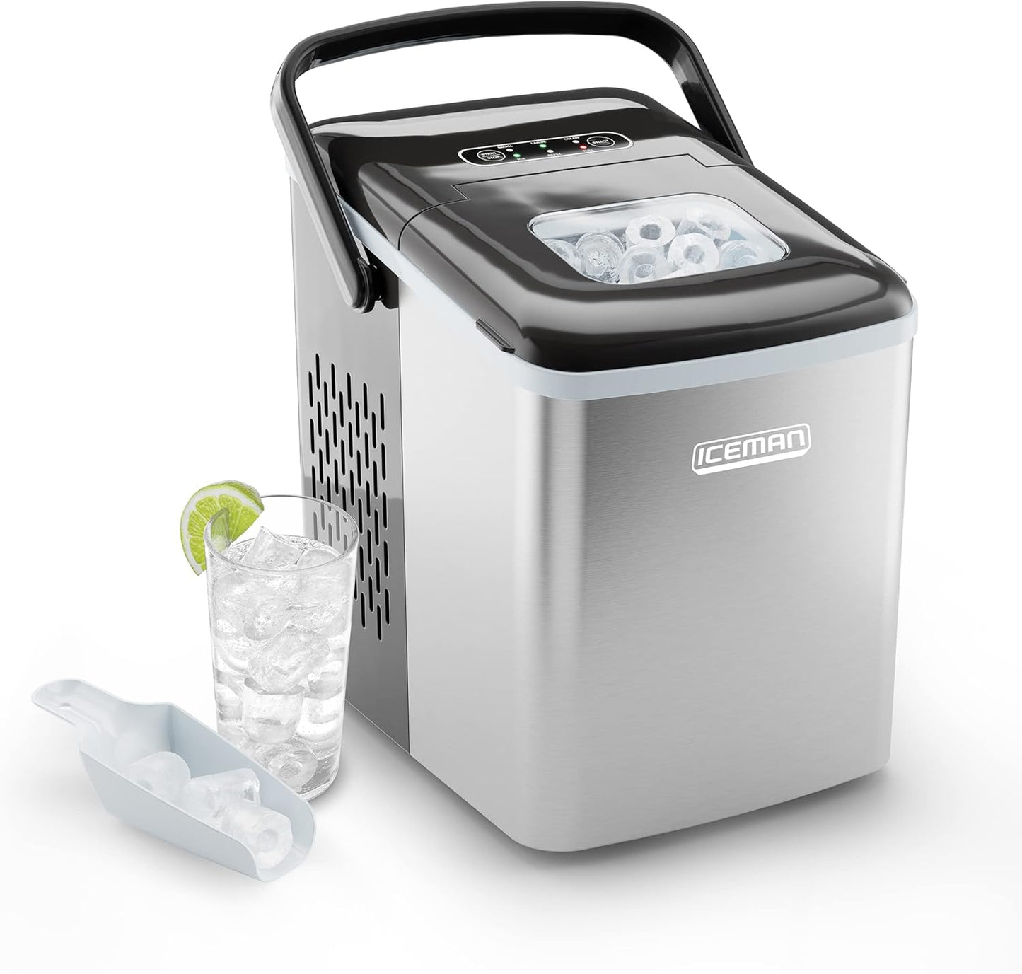 Iceman Dual-Size Countertop Ice Maker Machine for Home Use
