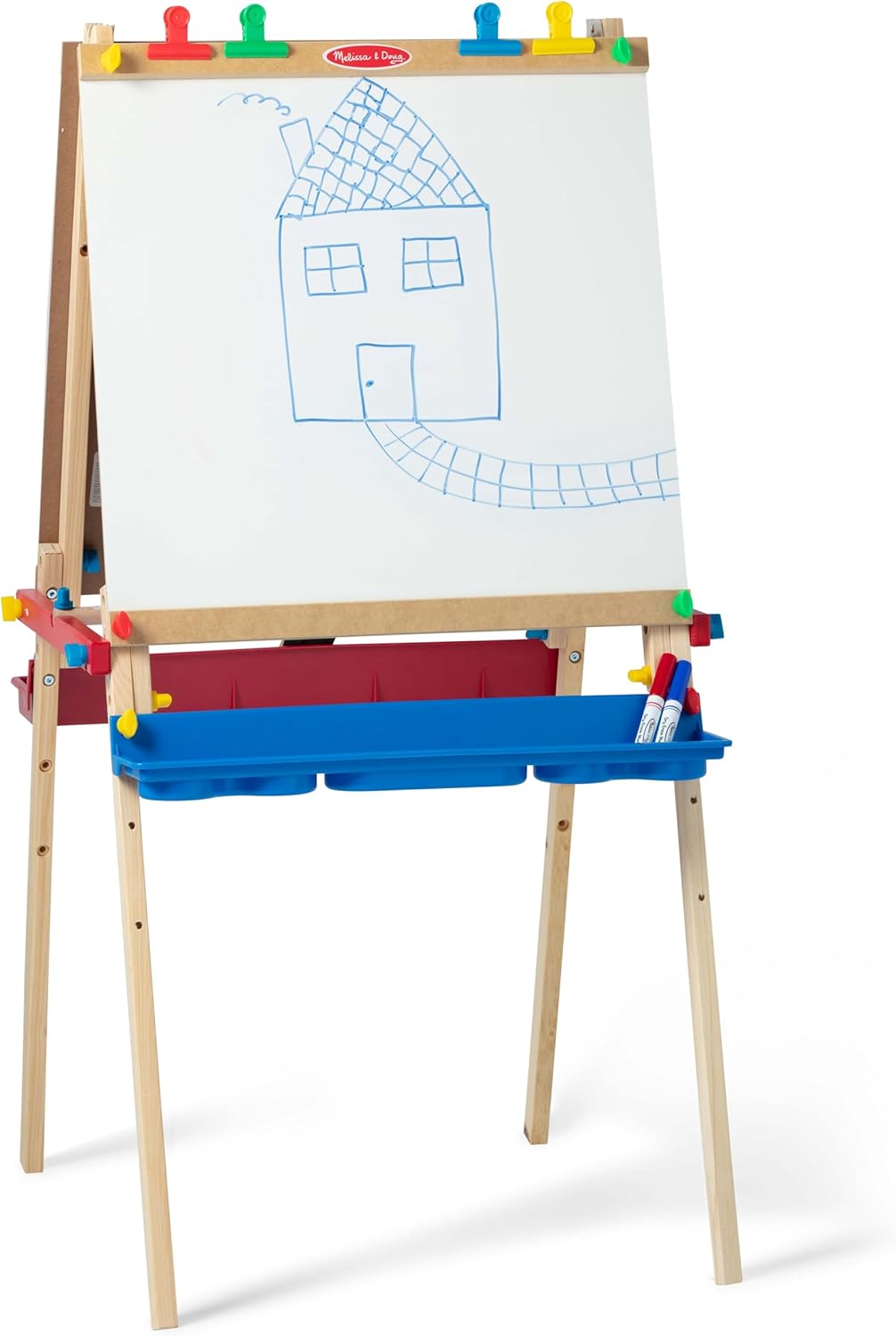 Melissa & Doug Deluxe Wooden Art Easel for Kids - Creative Fun