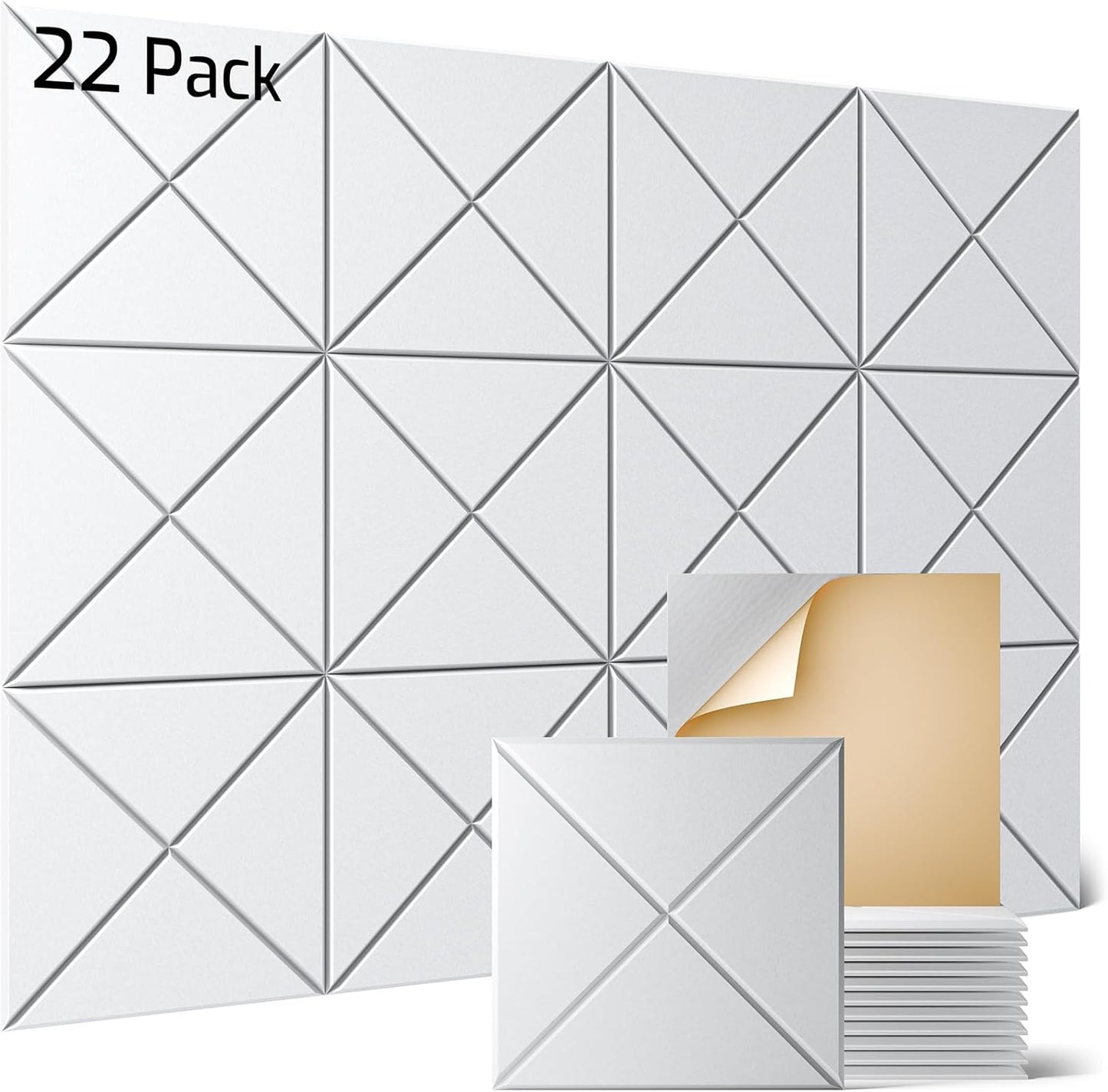 Sonicism 22 Pack X-Lined Acoustic Panels for Soundproofing