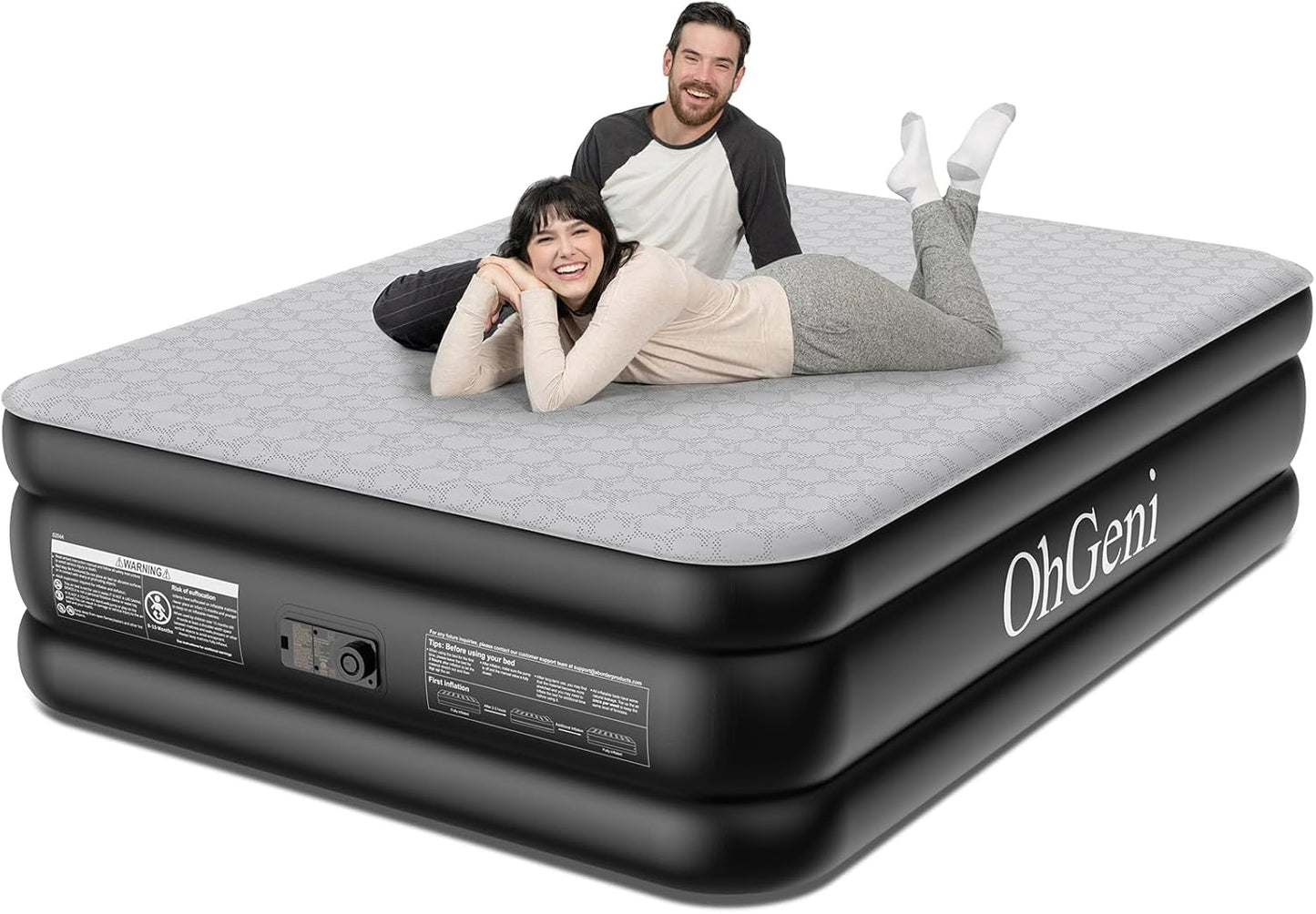 OhGeni Queen Air Mattress: Luxury Comfort Anywhere