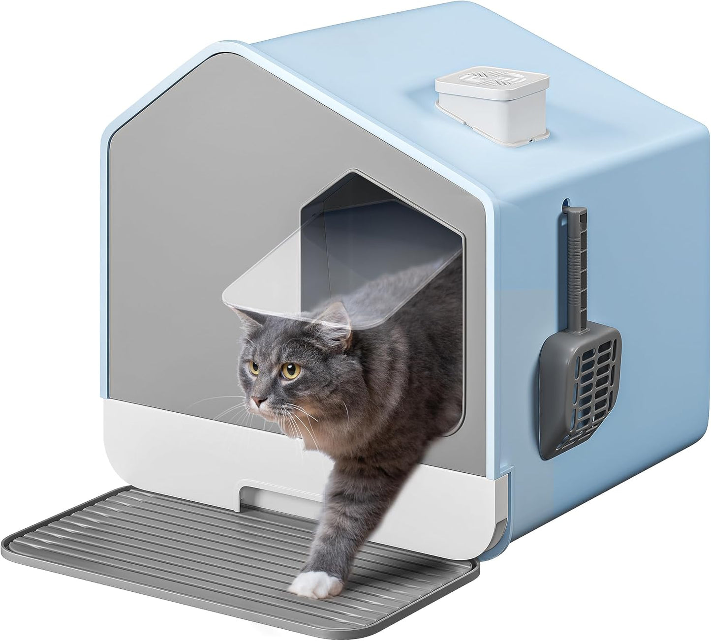 YITAHOME Extra Large Enclosed Cat Litter Box for Easy Cleaning