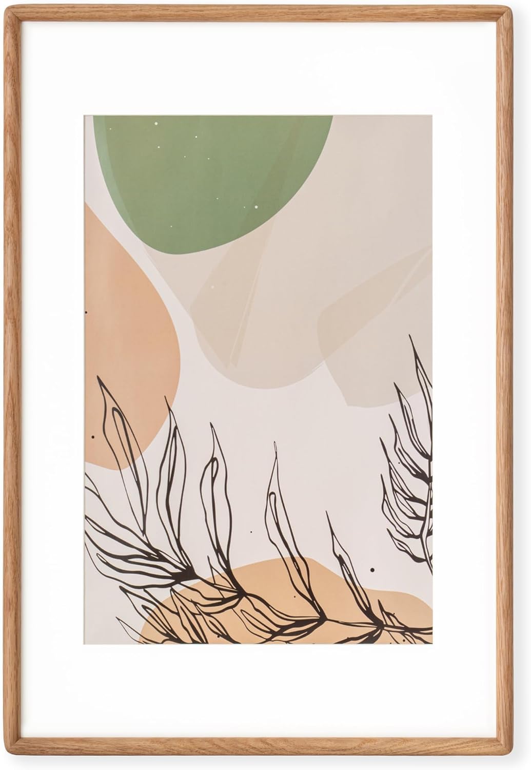 Axeman 16x24 Poster Frame - Solid White Oak with Glass