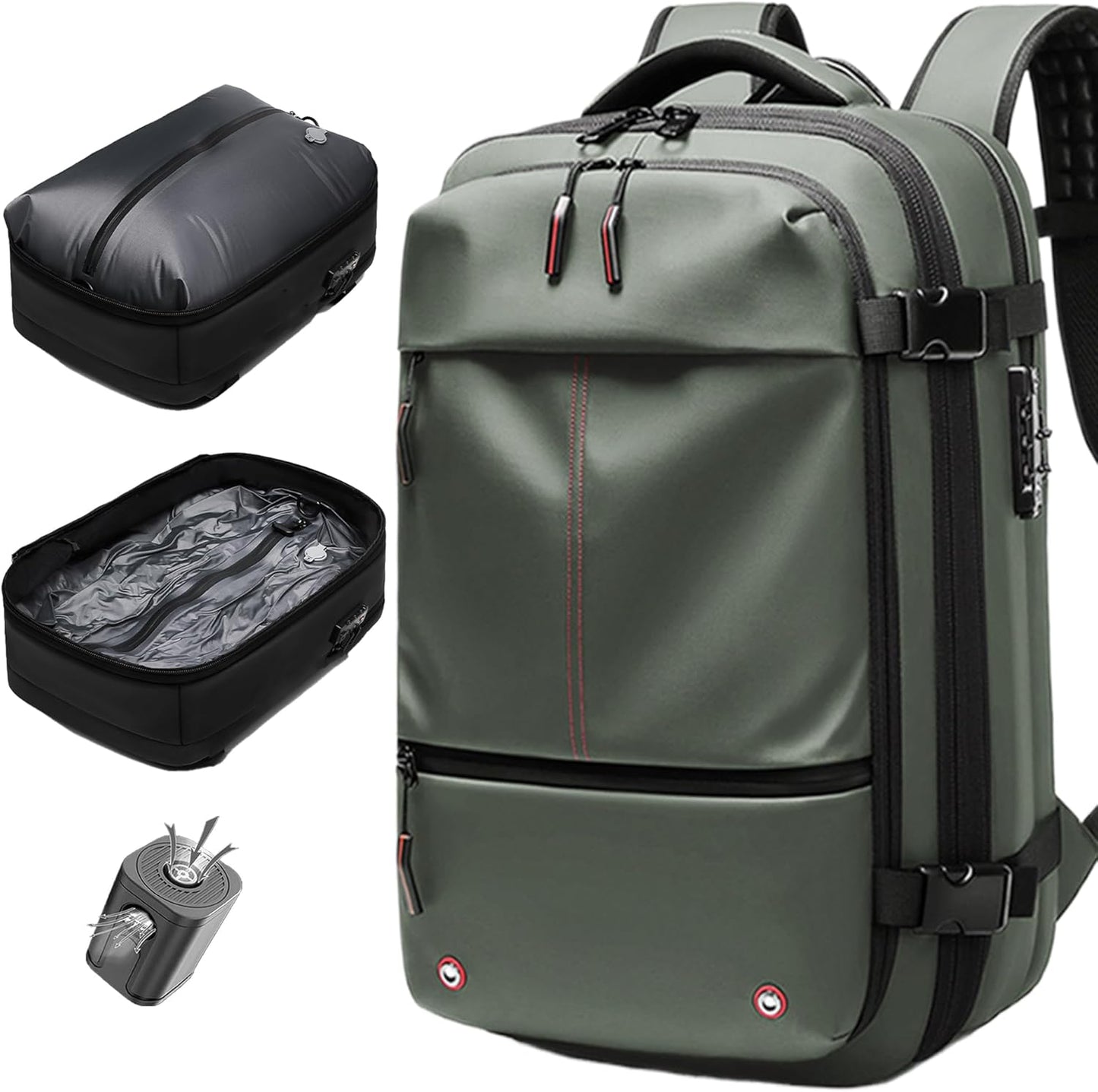 Vacuum Seal Backpack Travel 60L Expandable Air Compression System