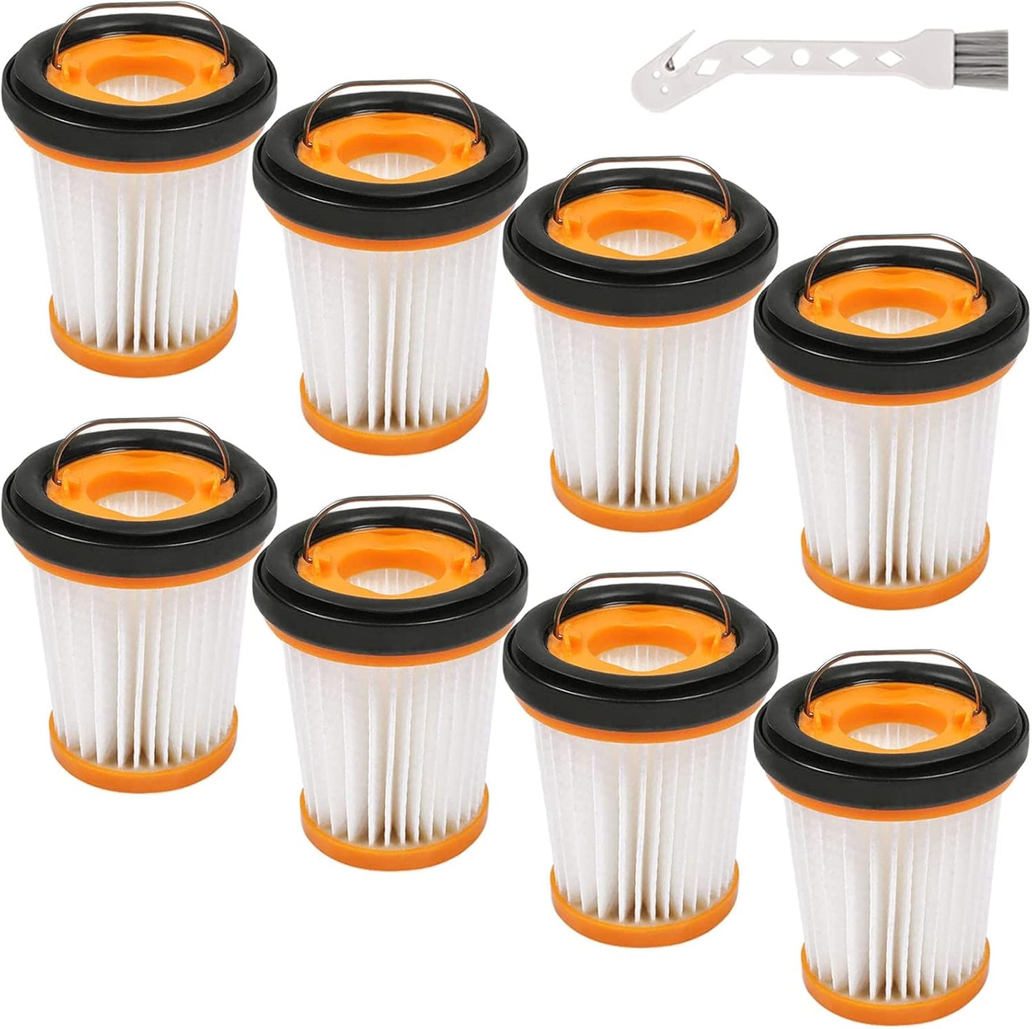 8-Pack Shark WV201 Filter Replacements: Improved Suction