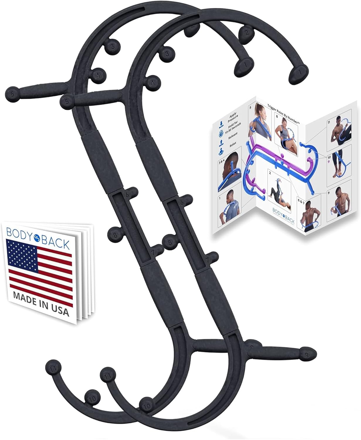 Body Back Buddy Elite Trigger Point Massage Tool for Relief