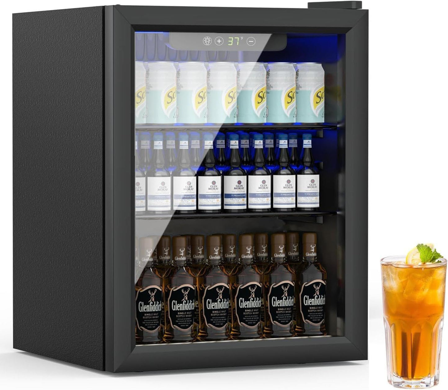 70 Can Freestanding Beverage Refrigerator for Home Use