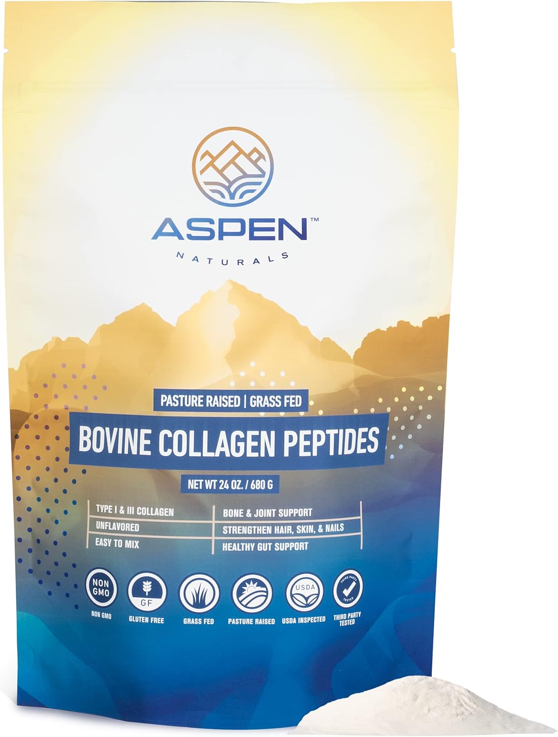 Bovine Collagen Peptides Powder for Healthy Hair, Skin & Nails