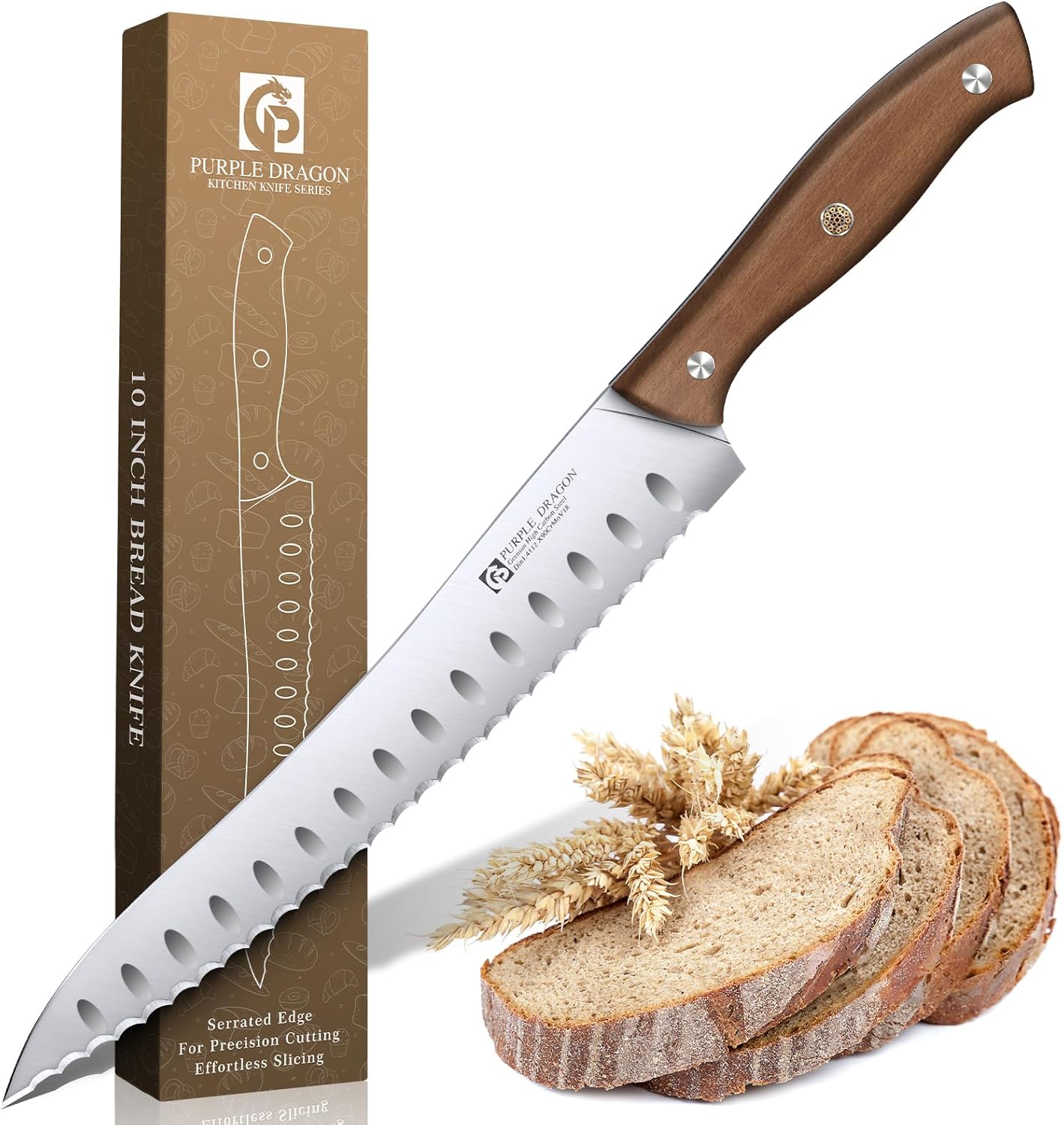 Purple Dragon Bread Knife for Effortless Slicing of Bread