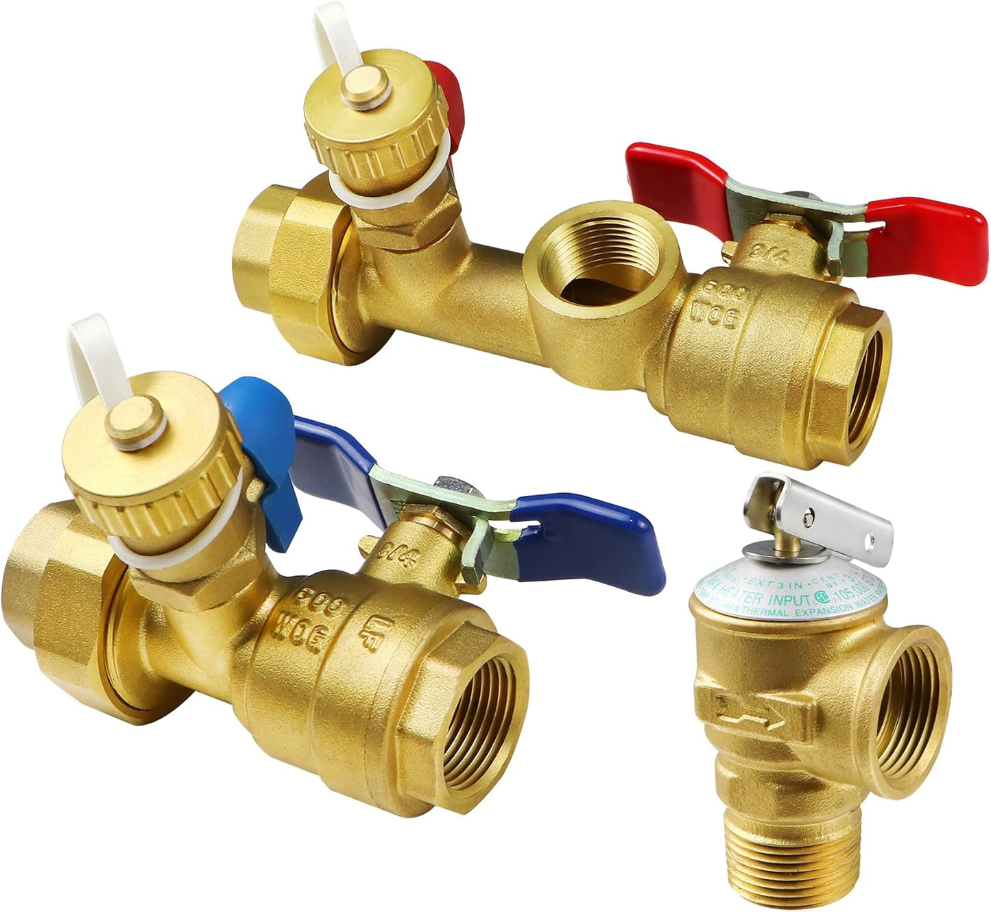 Premium Brass Tankless Water Heater Valve Kit