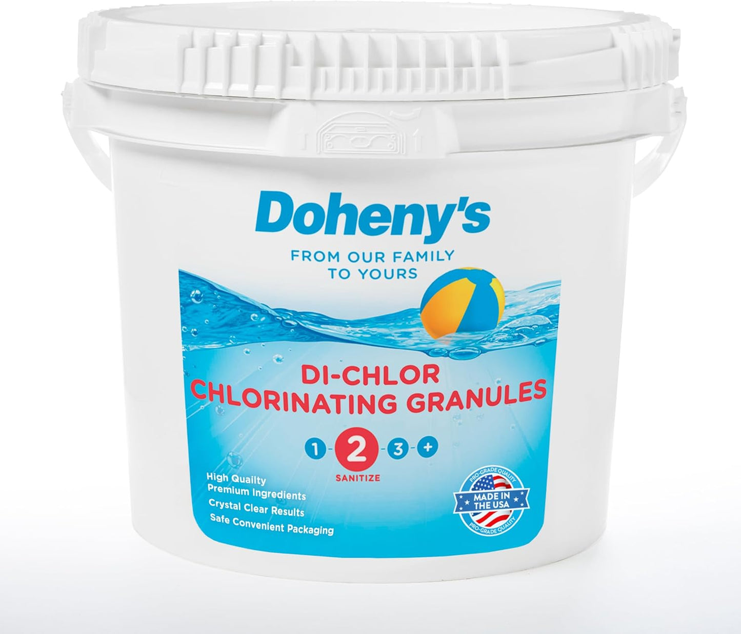 Doheny's Di-Chlor Granular Chlorine for Pool Care and Maintenance