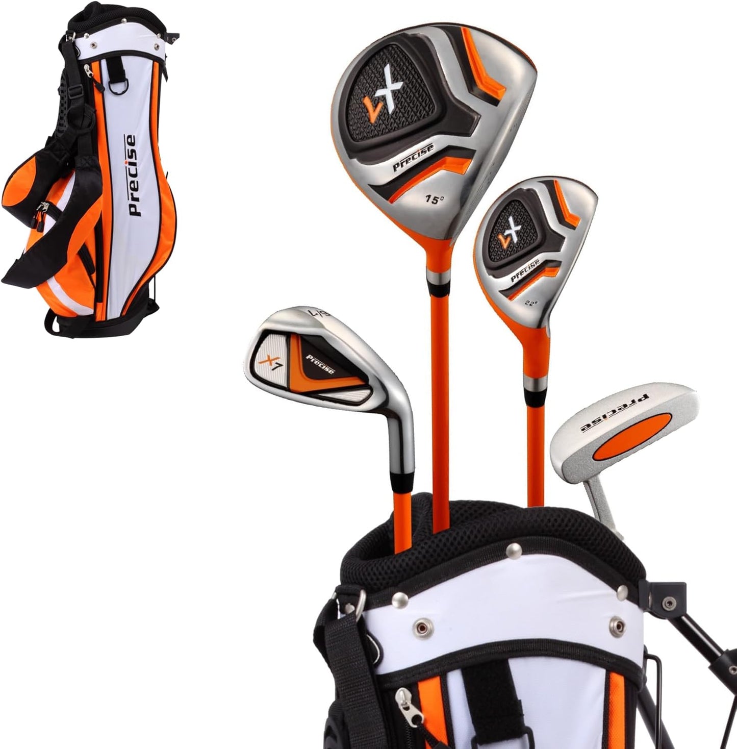 Precise X7 Kids Golf Clubs Set for Young Golfers Ages 3-5