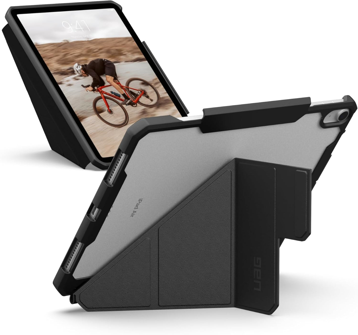 Rugged iPad Air 11 Case with Adjustable Stand and Pencil Holder