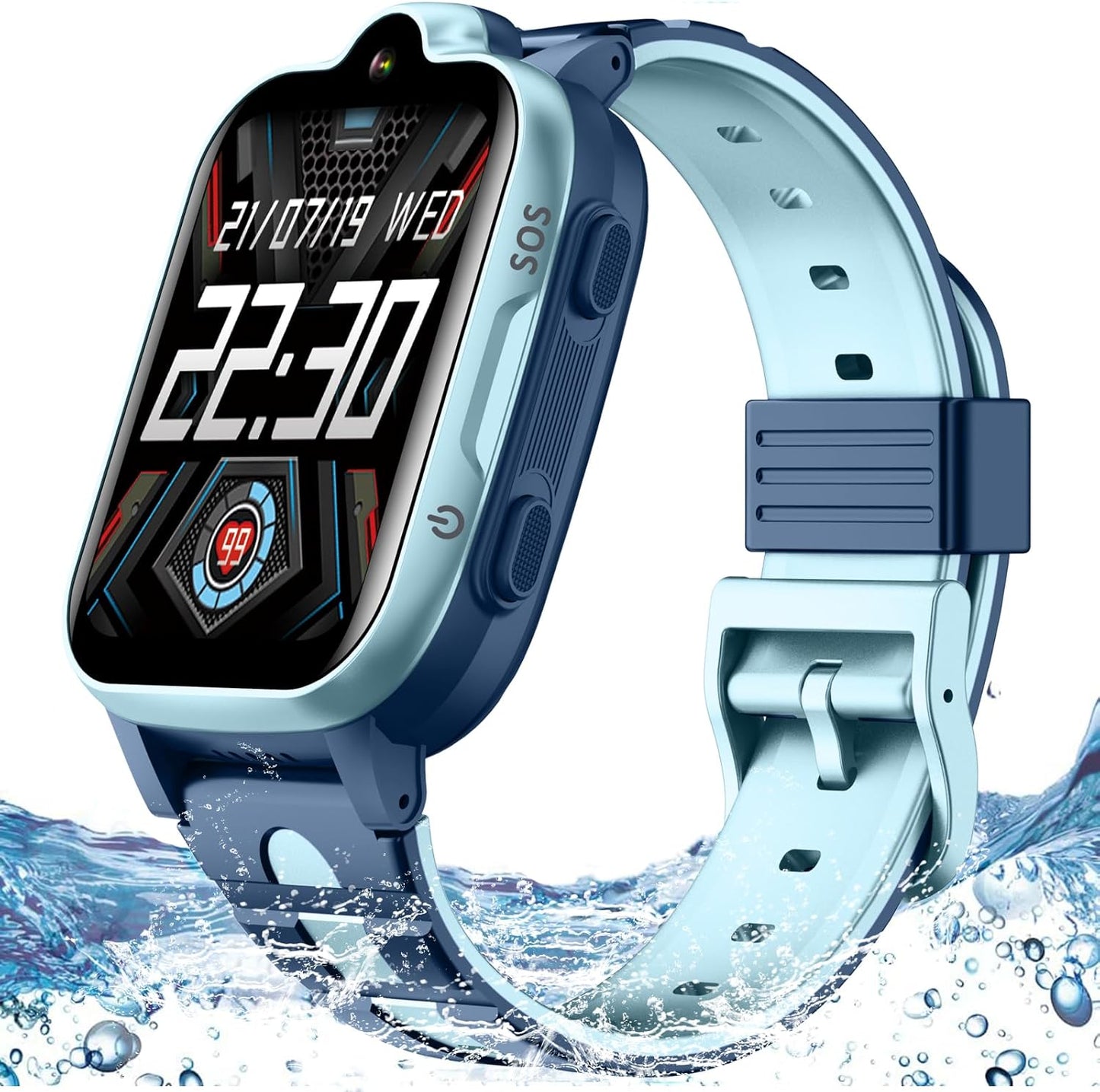 Kid's 4G GPS Smartwatch: Real-Time Tracker & SOS Alarm!