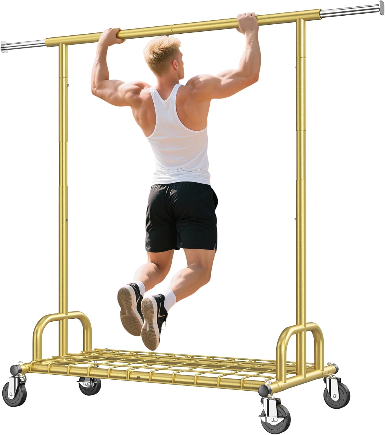 Raybee Heavy Duty Clothes Rack for Storage and Organization