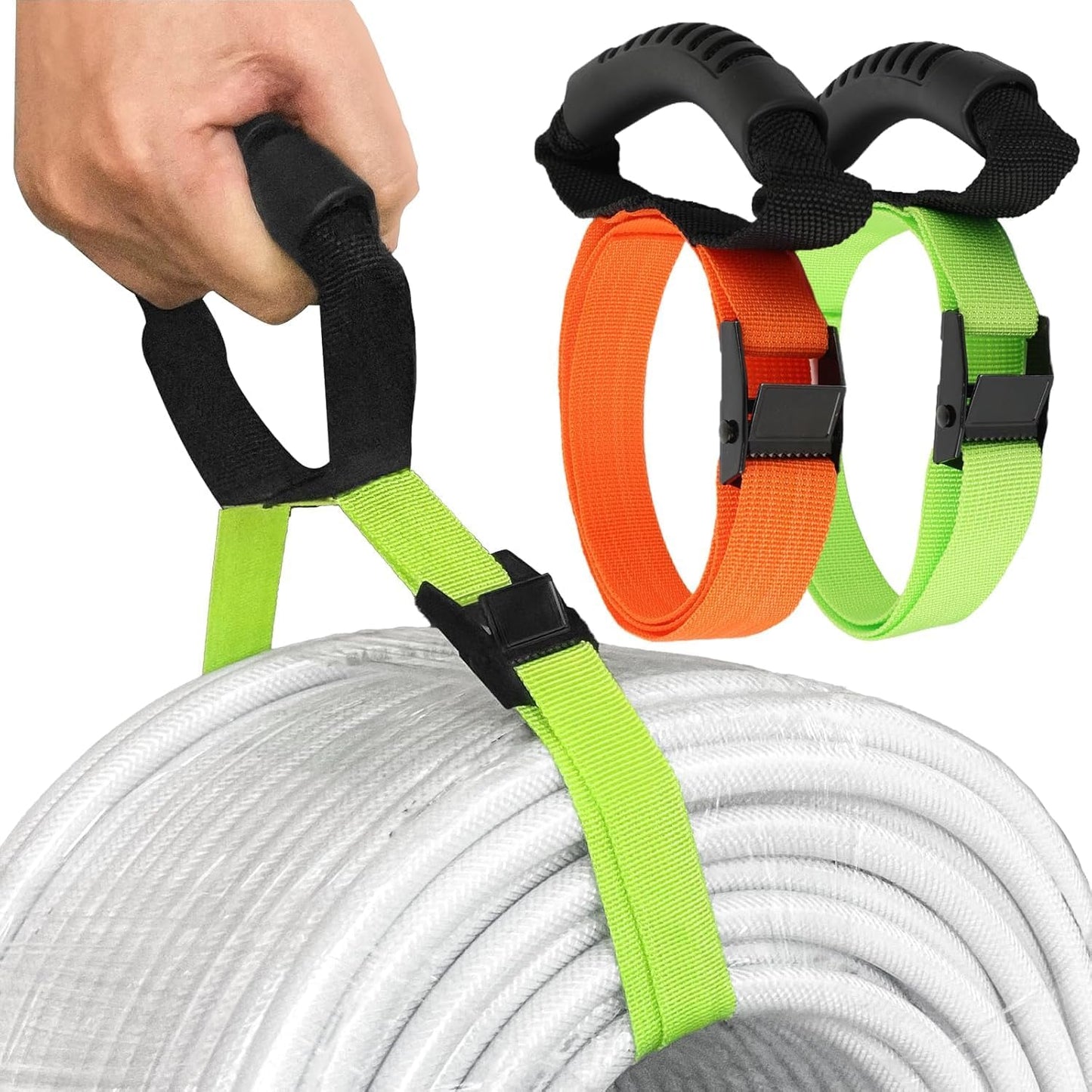 AWAROCKY Heavy-Duty Storage Straps - Easy Adjustable with Handle, 2-Pack
