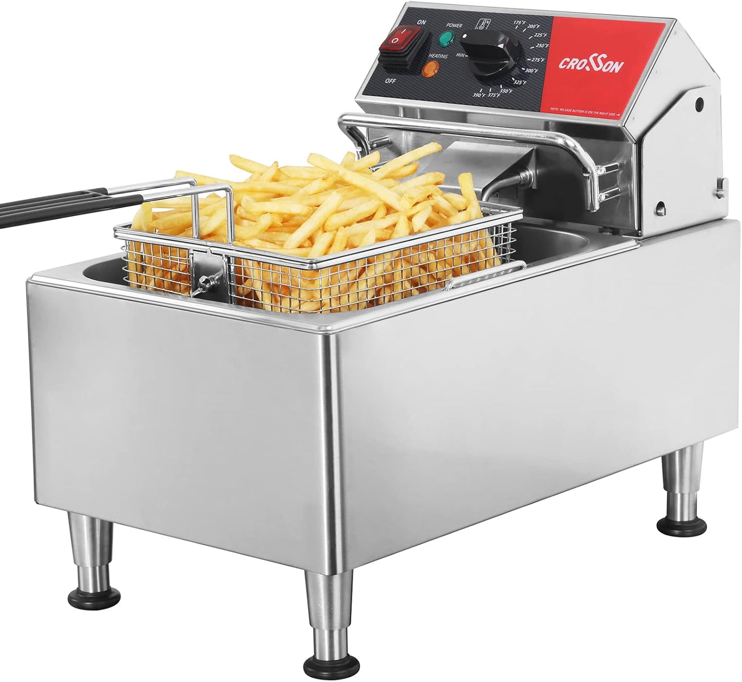 Effortless Fry-to-Perfection: CROSSON 13Lbs Electric Deep Fryer