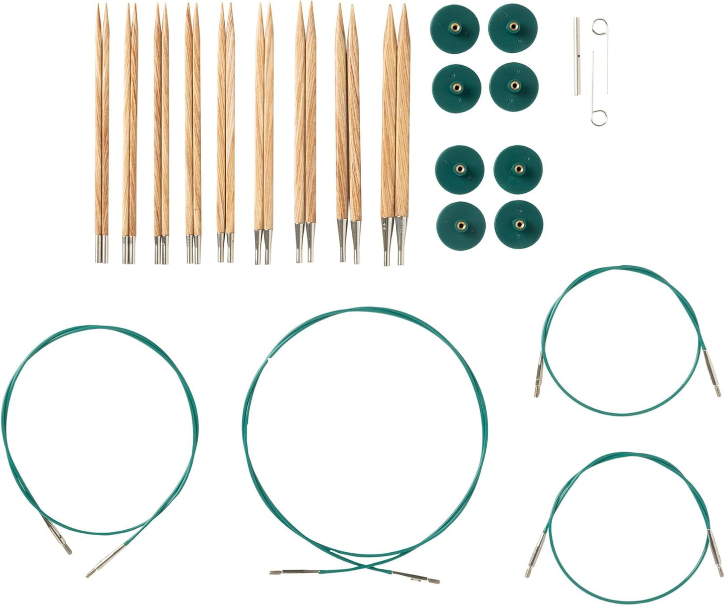 Knit Picks Options Square Wood Interchangeable Knitting Needle Set