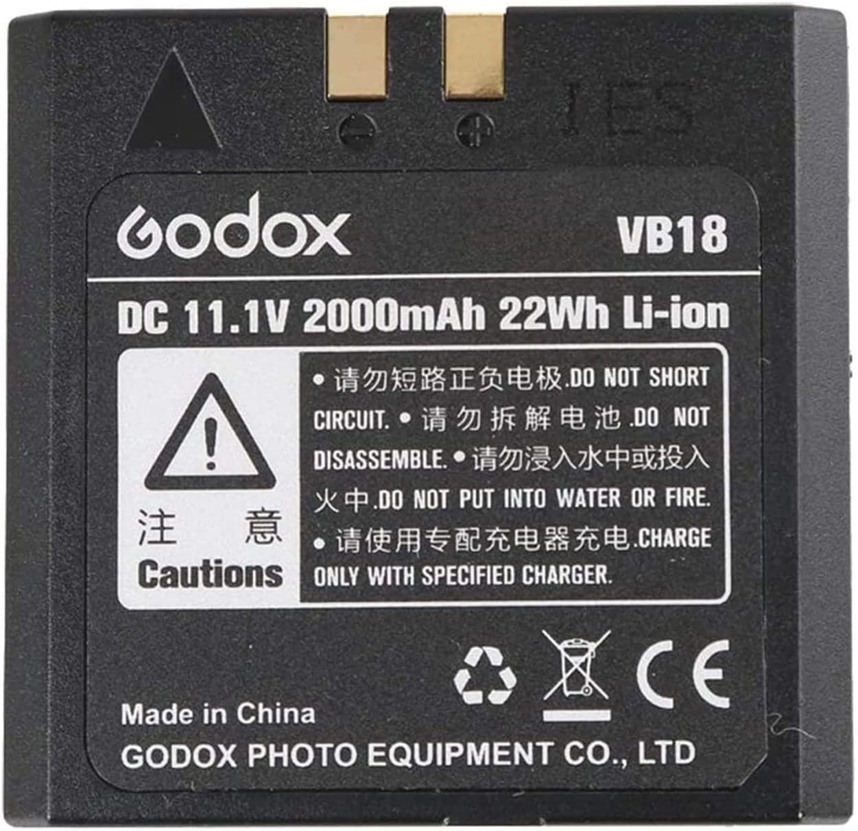 GODOX VB18 Battery Replacement for V860II V850 V860C V860N Flash