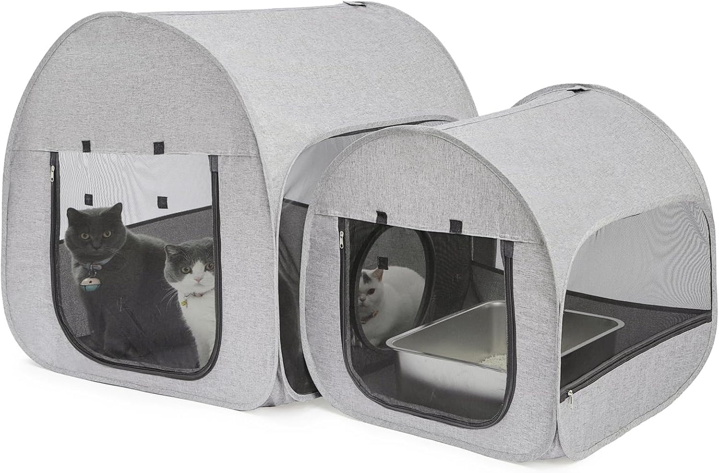 LUCKITTY Portable Cat Playpen for Indoor and Outdoor Use