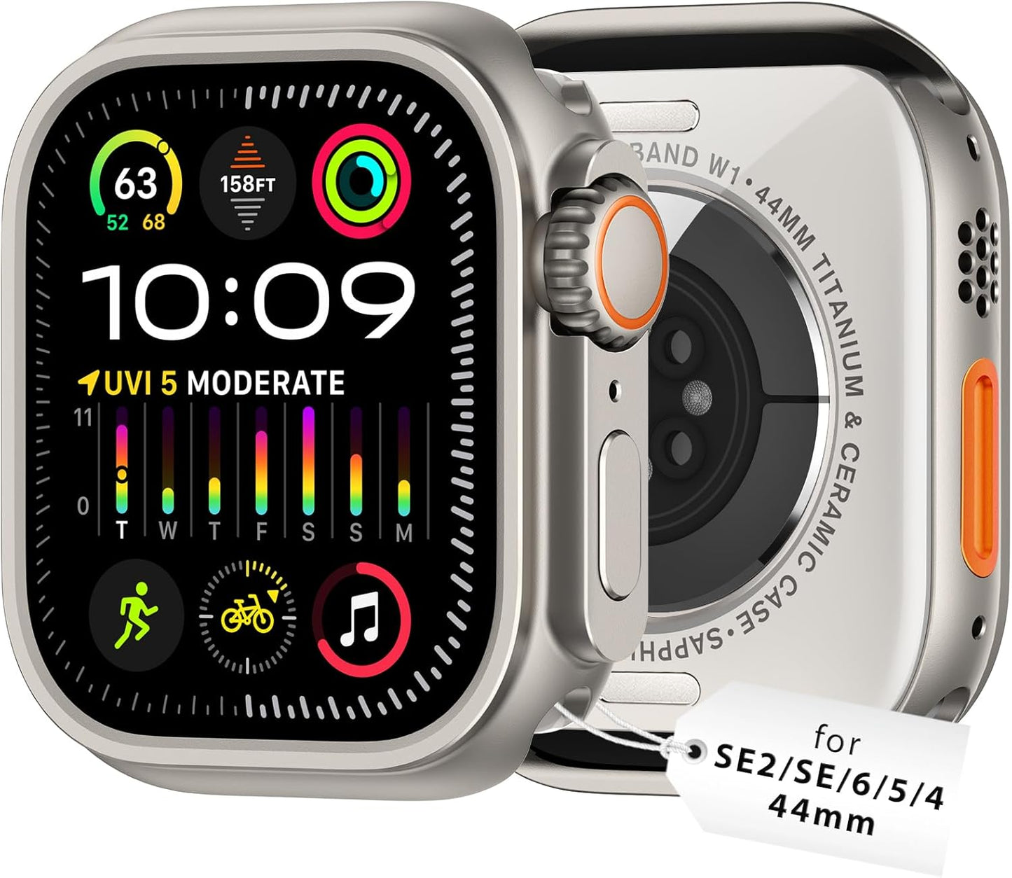 amBand Titanium Case - 3-in-1 Apple Watch Protector