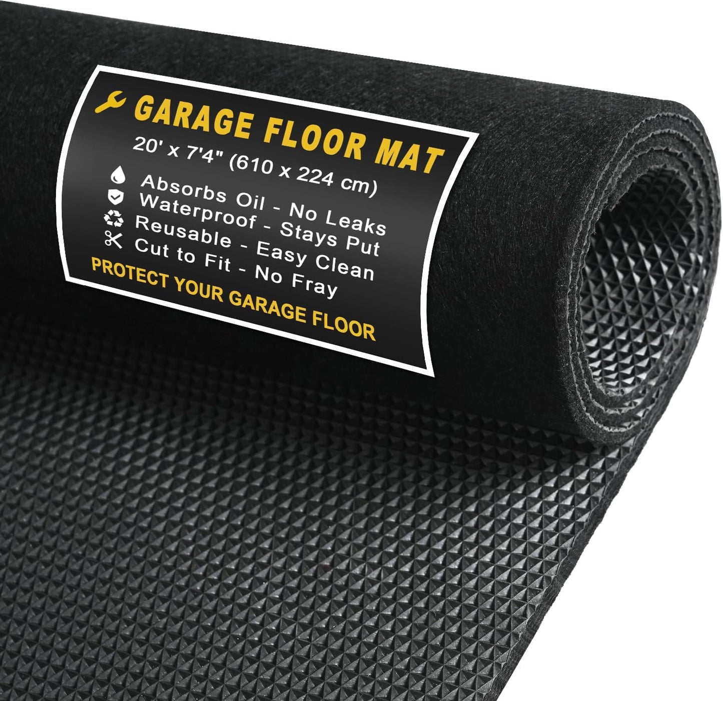20ft x 7ft 4in Garage Floor Mats - All-Weather Protection Solution