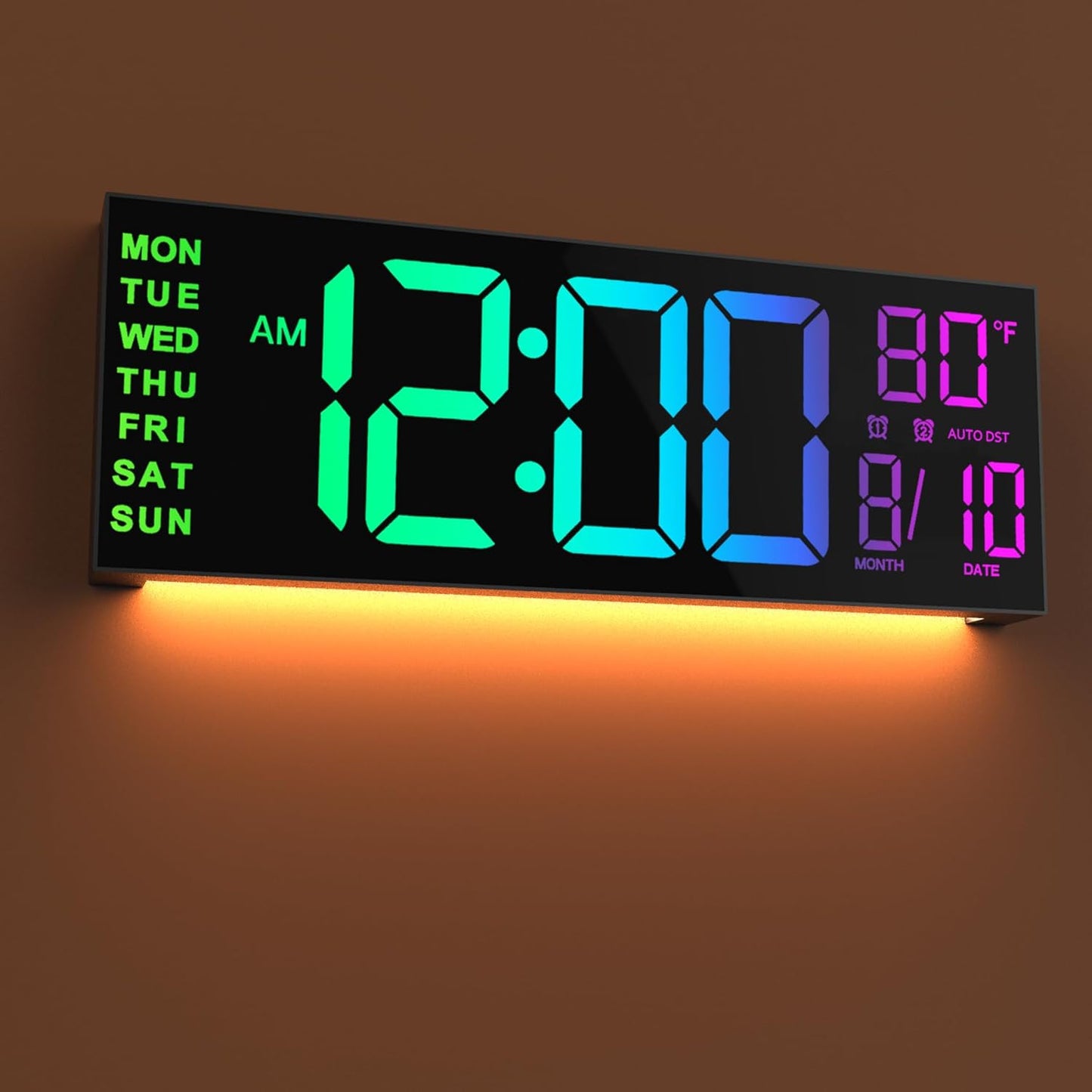 JALL 16 Large Digital Wall Clock - Remote Timer & Alarm