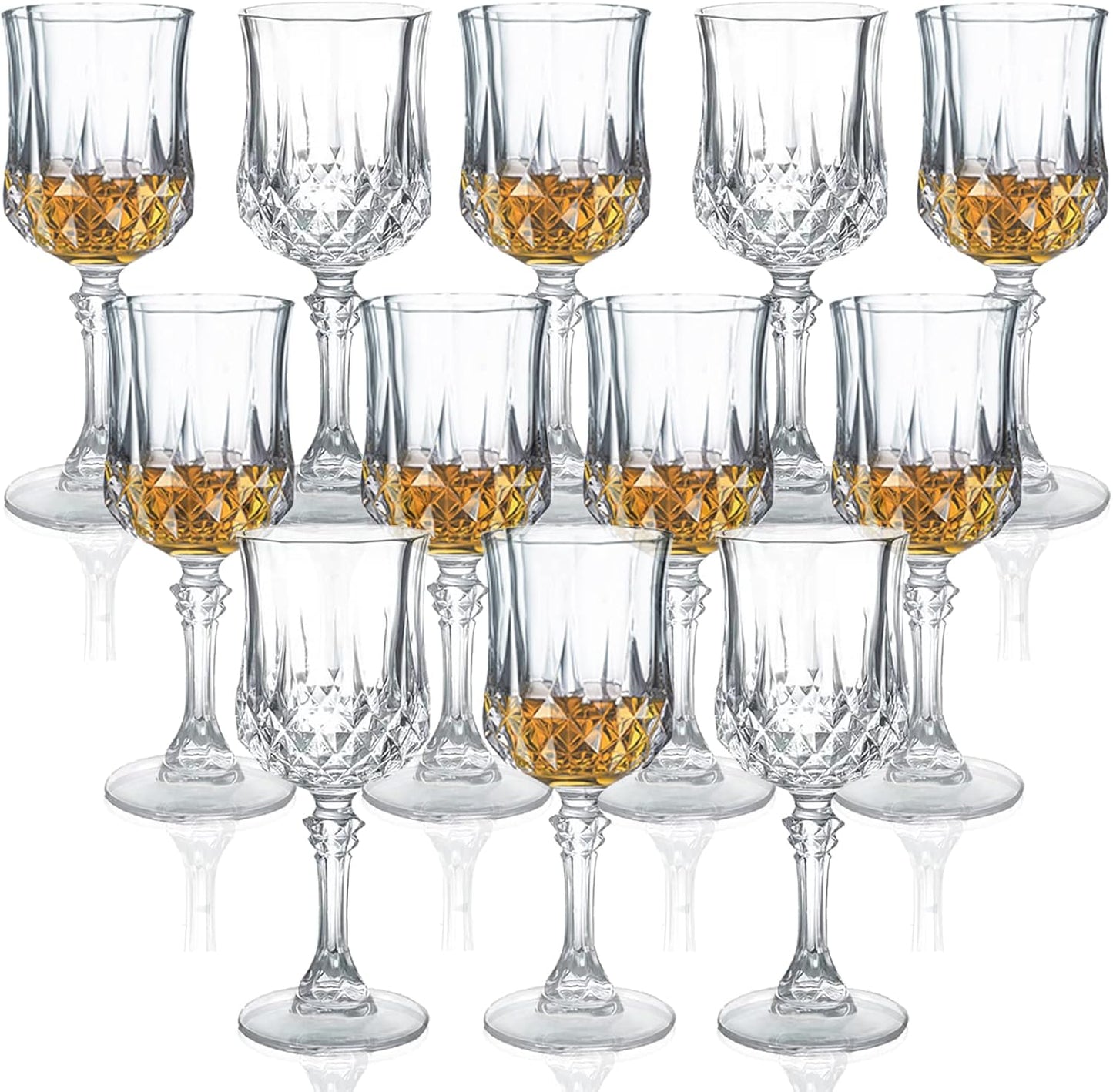 Cordial Glasses with Stem for Limoncello and Shots - 1.75 oz