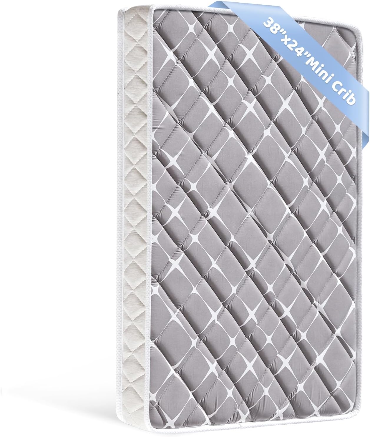 Mini Crib Mattress with Firm Support and Comfort Foam for Babies