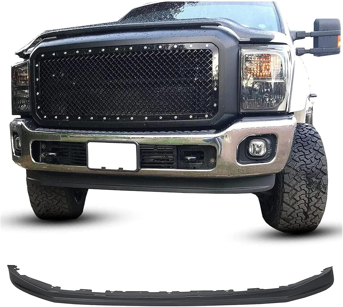 ECOTRIC Front Lower Bumper Valance Deflector for Ford F250 F350