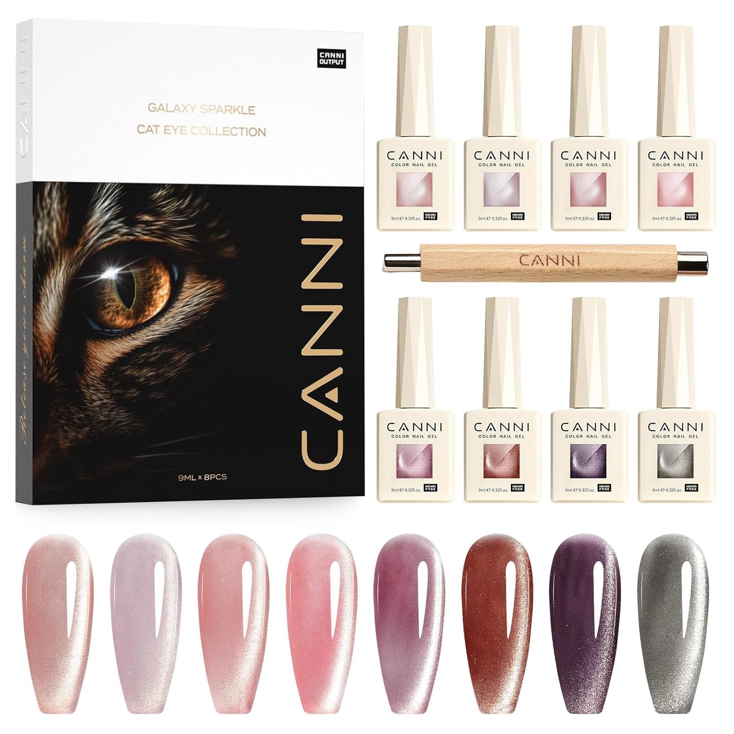 CANNI Cat Eye Gel Nail Polish Set for Stunning Nail Art