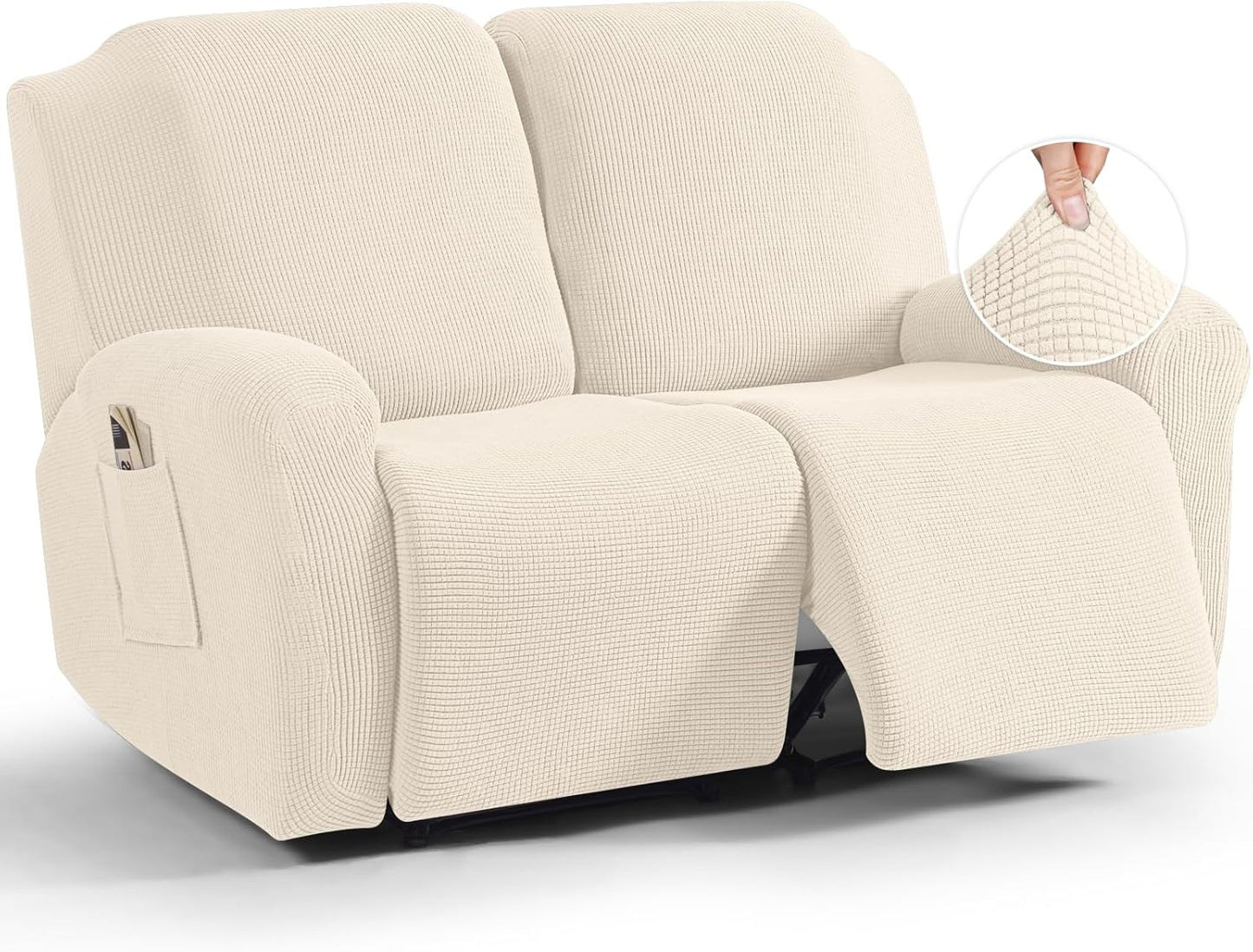 TAOCOCO Recliner Loveseat Slipcover for Dual Reclining Sofas