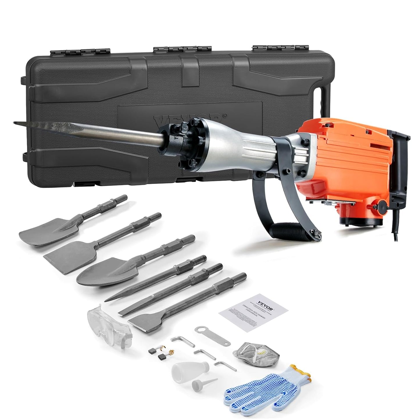 VEVOR Demolition Jack Hammer - Heavy Duty Electric Breaker