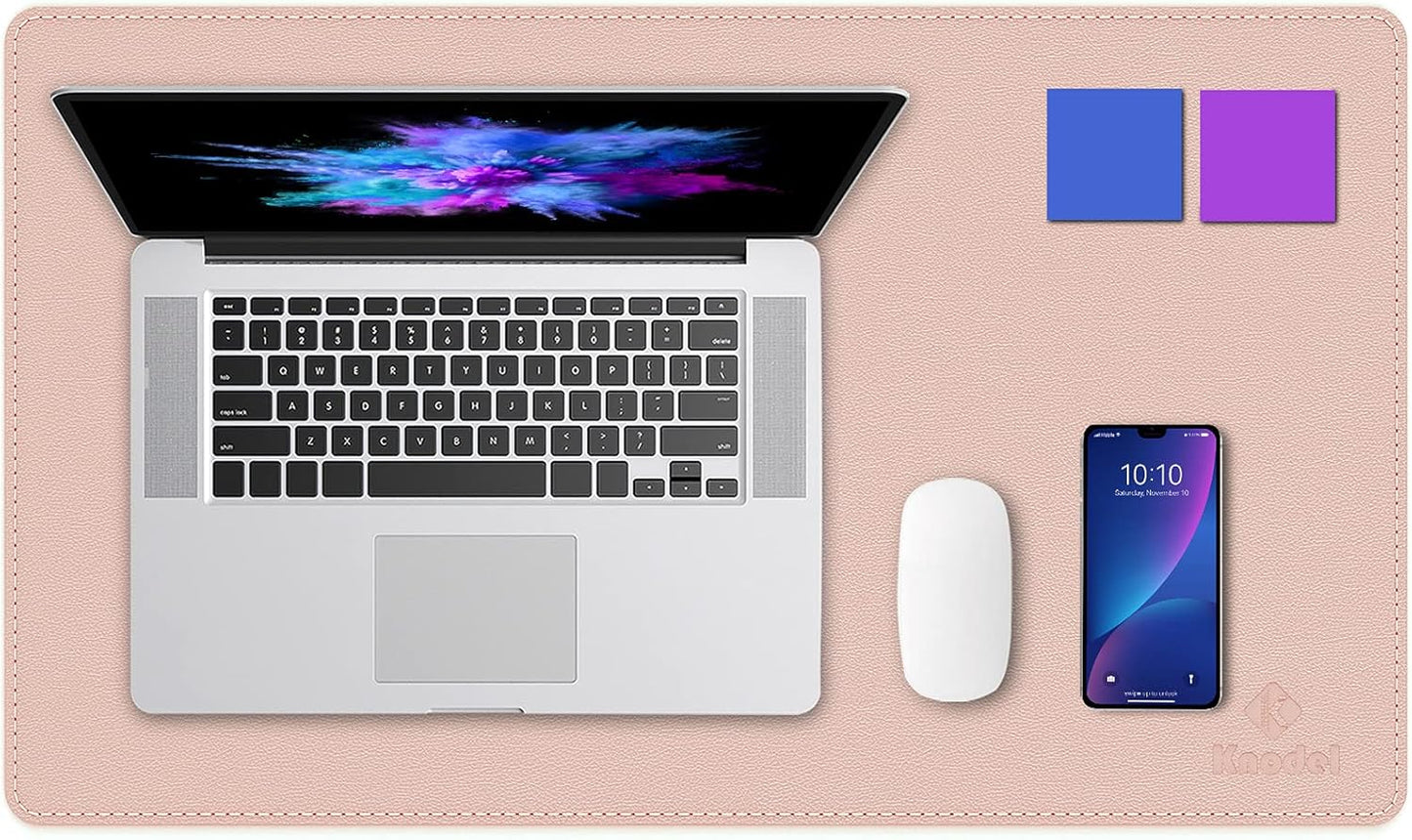 K KNODEL Dual-Sided Waterproof Desk Mat - Pink