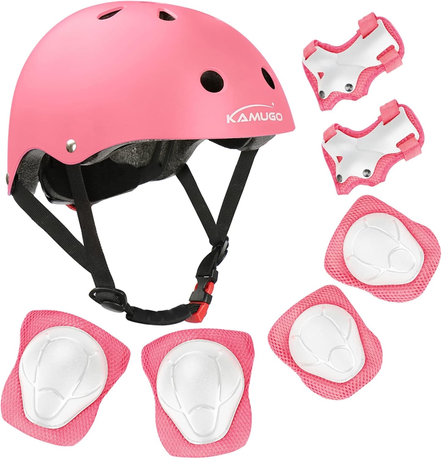 KAMUGO Kids Bike Helmet Set - Safety Gear for Ages 2-8