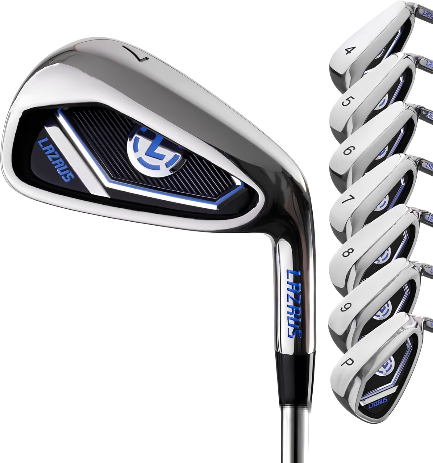 LAZRUS Premium Golf Irons Set for Men with Steel Shaft Flex