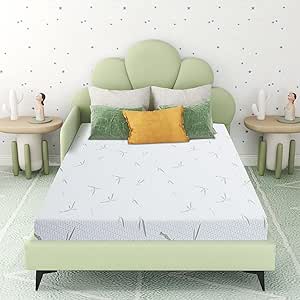 Airdown 6 Inch Memory Foam Mattress for Kids with Bamboo Cover