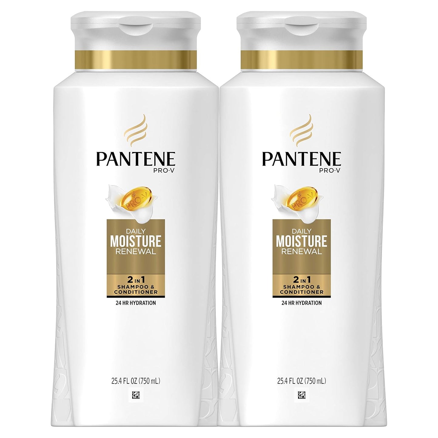 Pantene Pro-V Daily Moisture Renewal 2-in-1 for Dry Hair - 25.4 Fl Oz x 2