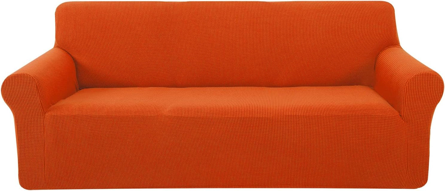 U-NICE HOME Stretch Couch Cover for 3 Cushion Sofa Protection
