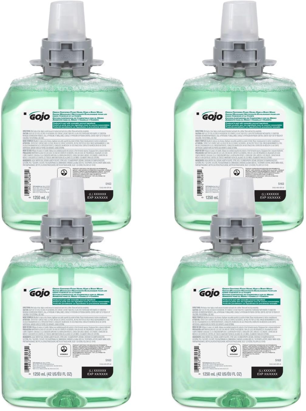 GOJO Green Certified Foam Hand Wash with Cucumber Melon Scent
