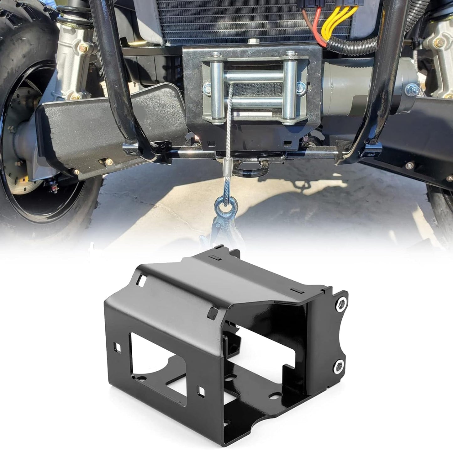 WeiSen Winch Mount Bracket Plate for Polaris Sportsman ATVs