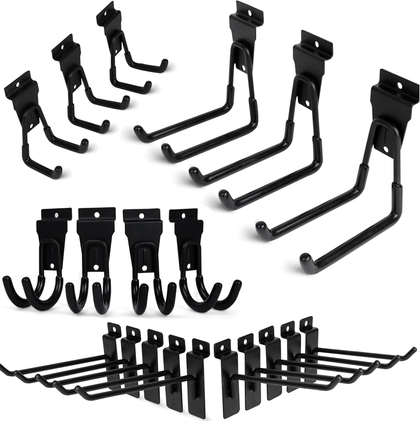 Heavy Duty Slatwall Hooks - Premium 20 Pack for Organization