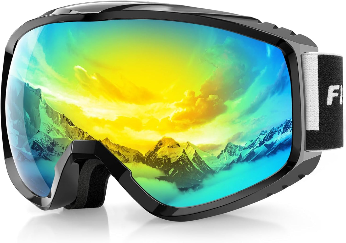 findway OTG Ski Goggles for Men Women - Anti-Fog UV Protection