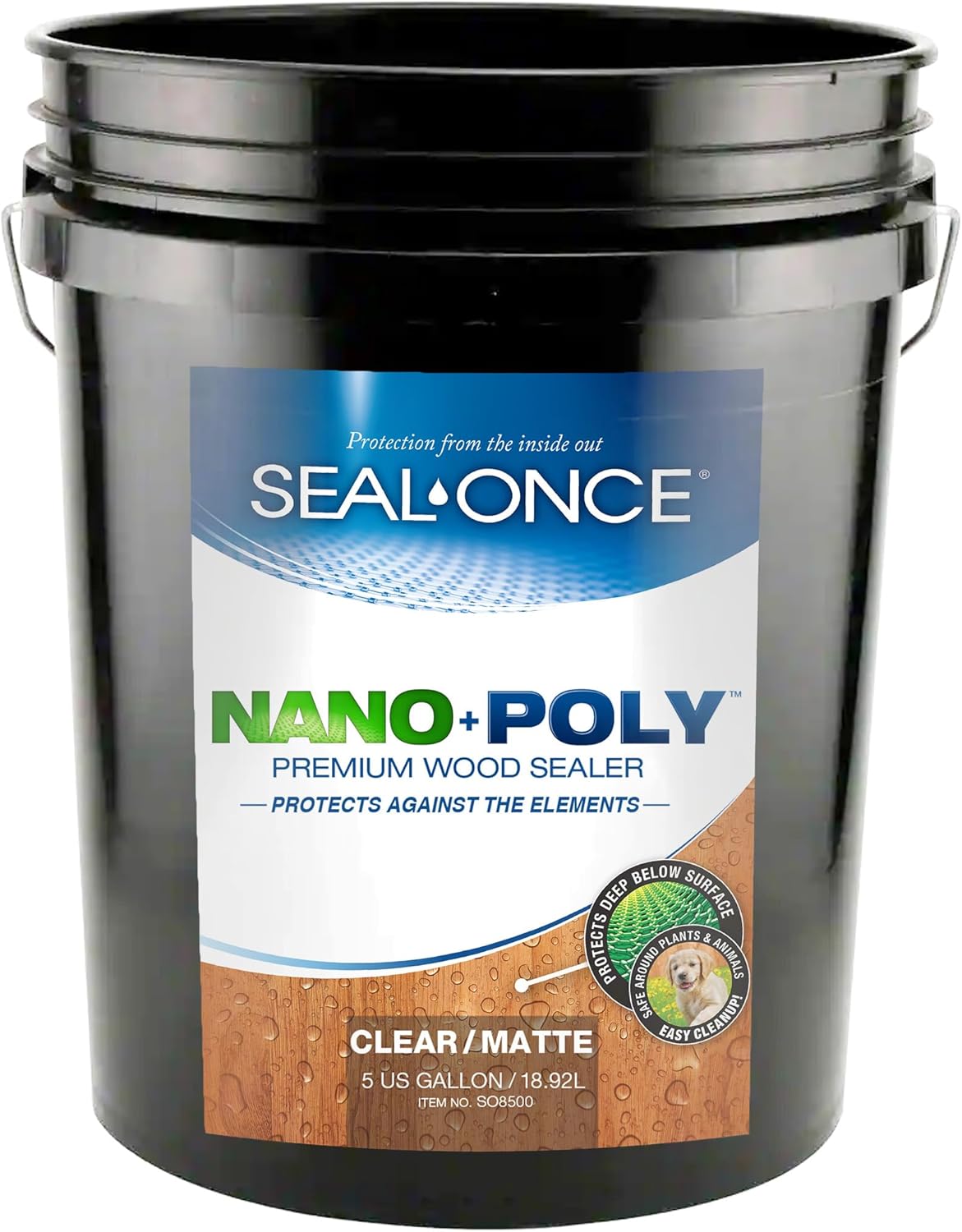 Seal-Once Nano+Poly Wood Sealer - Premium Waterproof Sealant