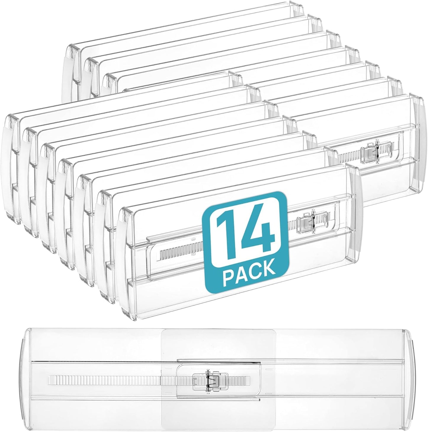 Vtopmart Drawer Dividers for Clothes - Adjustable & Clear Organizers
