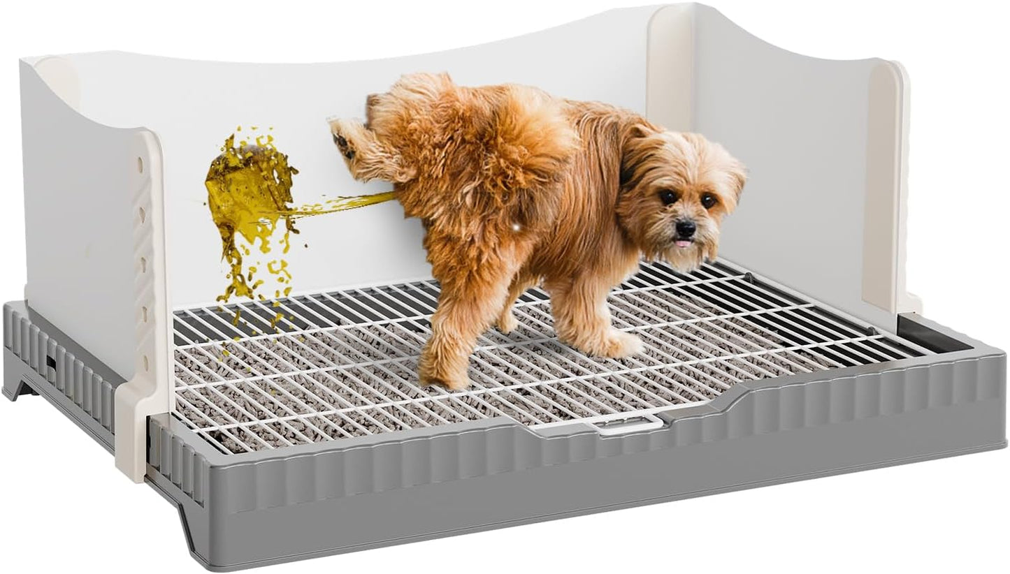Oneluck Dog Litter Box with High Pee Walls for Indoor Use