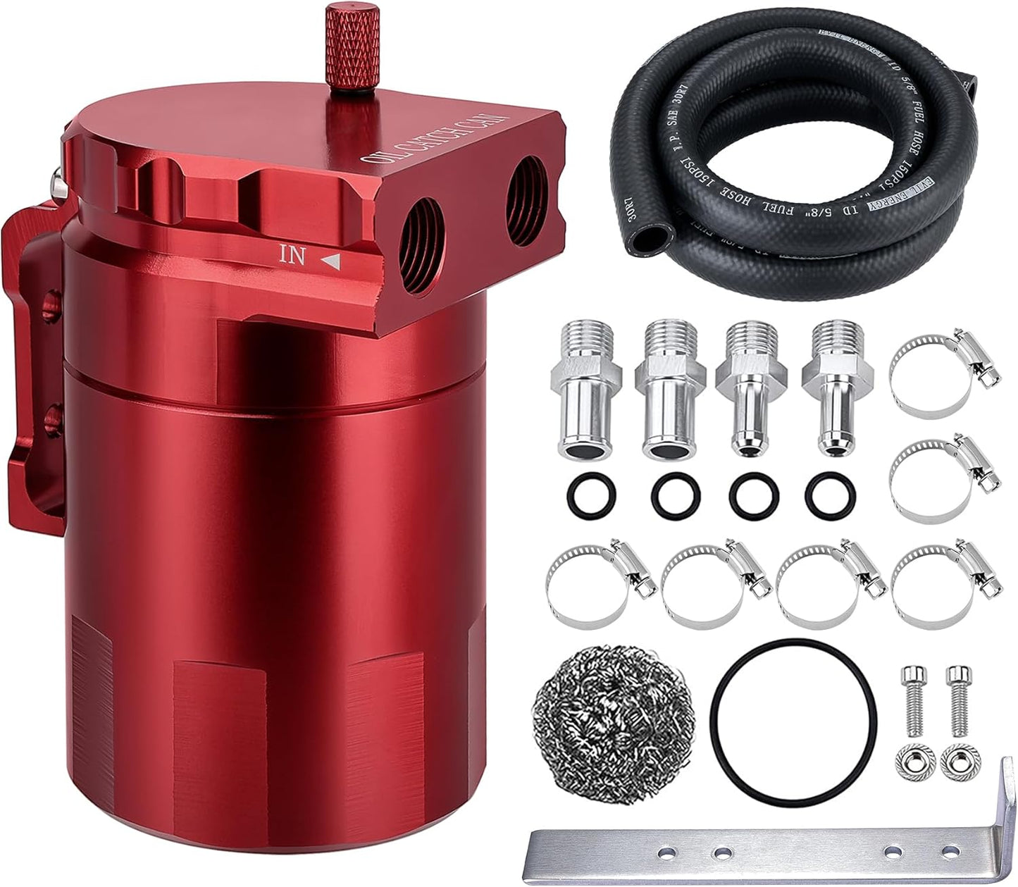 EVIL ENERGY 300ML Baffled Oil Catch Can for Engine Performance
